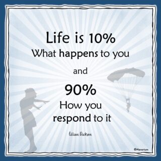 Life Quotes - Life Is How You Respond To It | Planerium