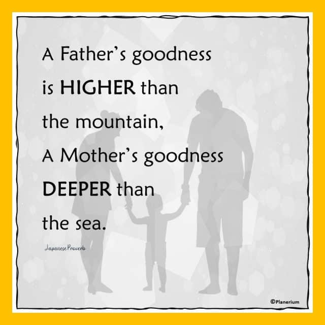 Parenting Quotes - Father and Mother Goodness | Planerium