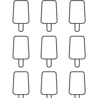 Popsicle Template - Nine Popsicles | Planerium