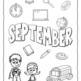 September Coloring Page | Planerium