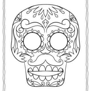 Sugar Skull Coloring Page | Planerium