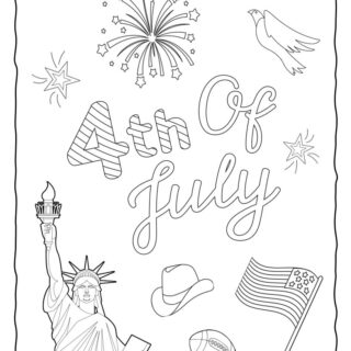 4th Of July Coloring Page | Planerium