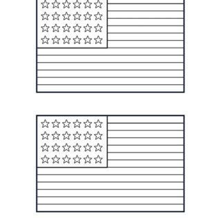 American Flag Template - Two Flags | Planerium