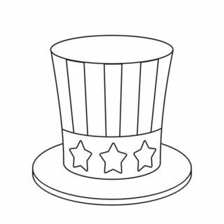 American Hat Coloring Page | Planerium