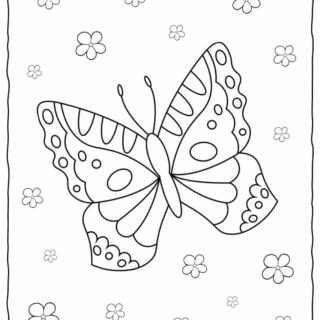 Butterfly Coloring Page | Planerium