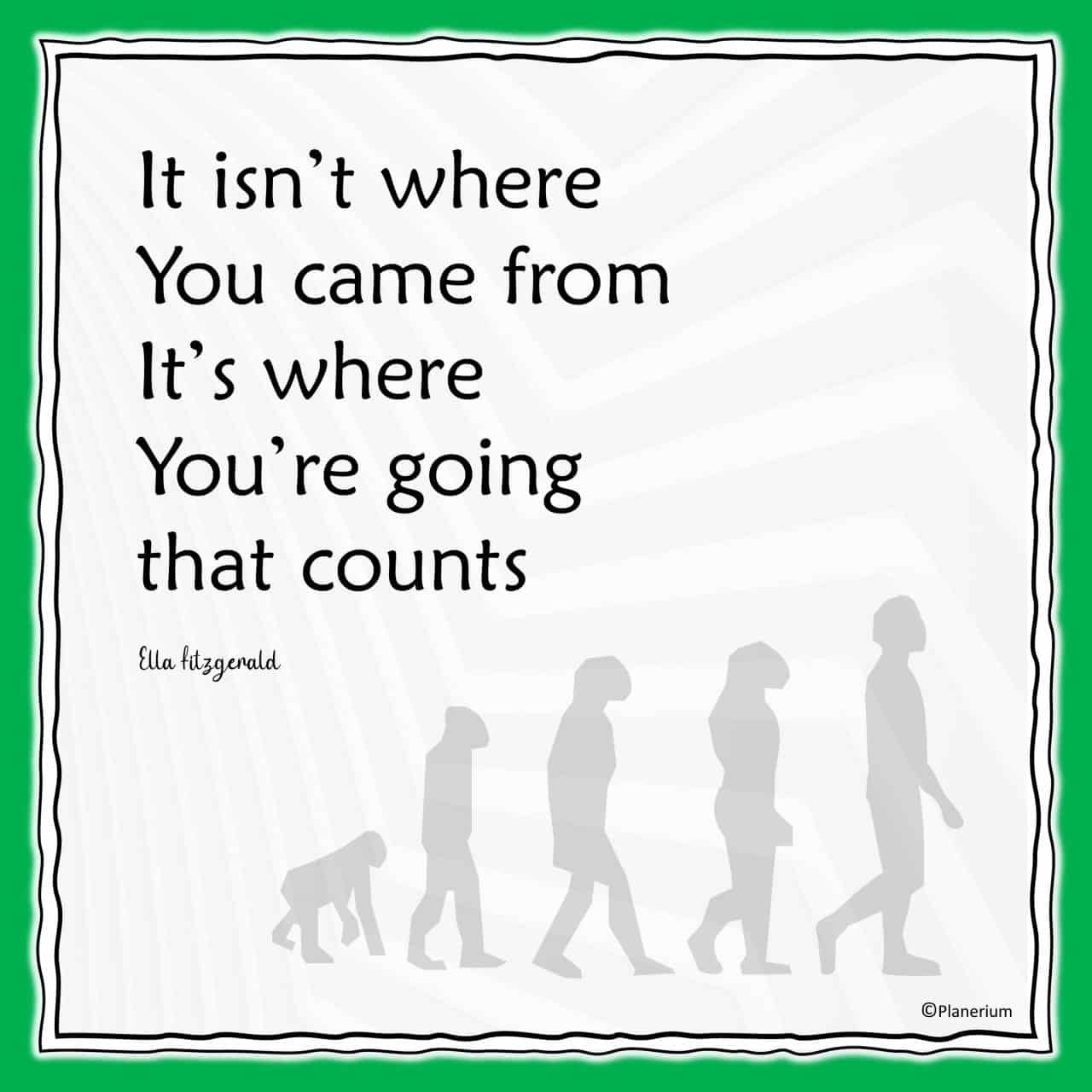 Inspirational Quotes - It Is Where You Are Going | Planerium