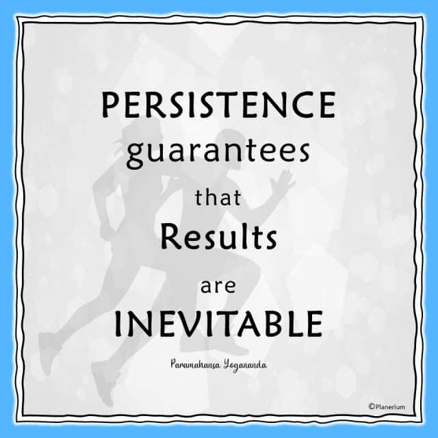 Inspirational Quotes - Results Are Inevitable | Planerium