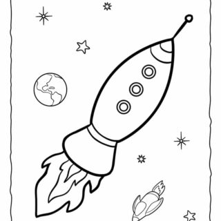 Spaceship Coloring Page | Planerium