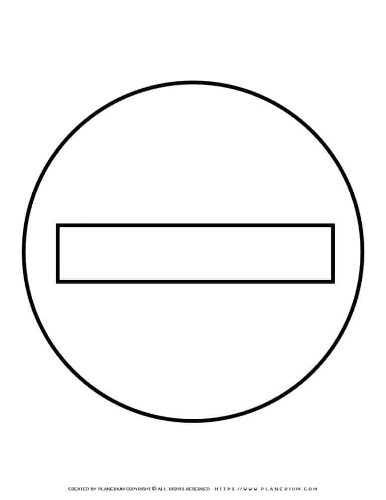 Traffic Sign Template - No Entry | Planerium