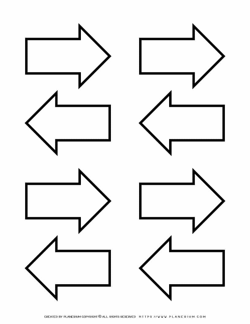 Arrow Template - Eight Arrows | Planerium