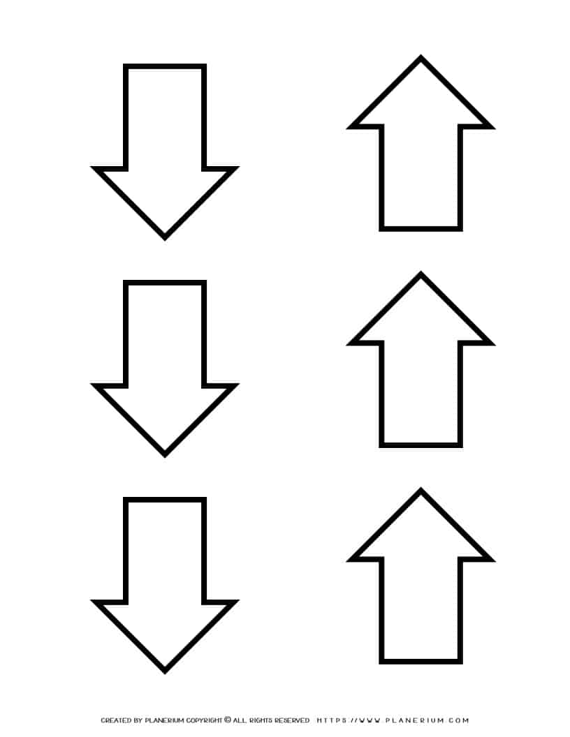 Arrow Template - Six Arrows | Planerium