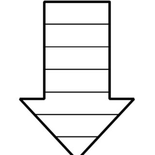 Arrow Template - Striped Arrow | Planerium