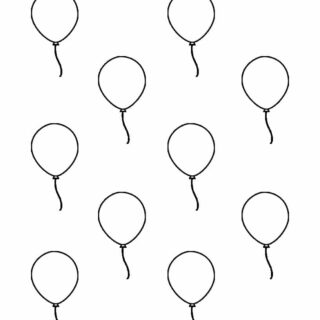 Balloon Template - Ten Balloons | Planerium