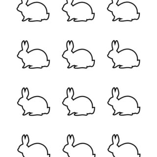 Bunny Template - Twelve Bunnies | Planerium