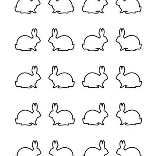 Bunny Template - Twenty Bunnies | Planerium