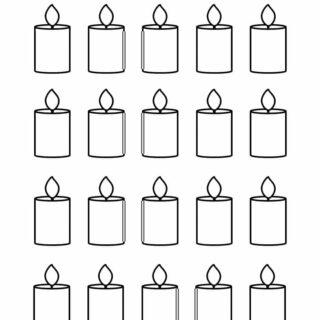 Candle Template - Twenty Candles | Planerium