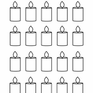 Candle Template - Twenty Candles | Planerium