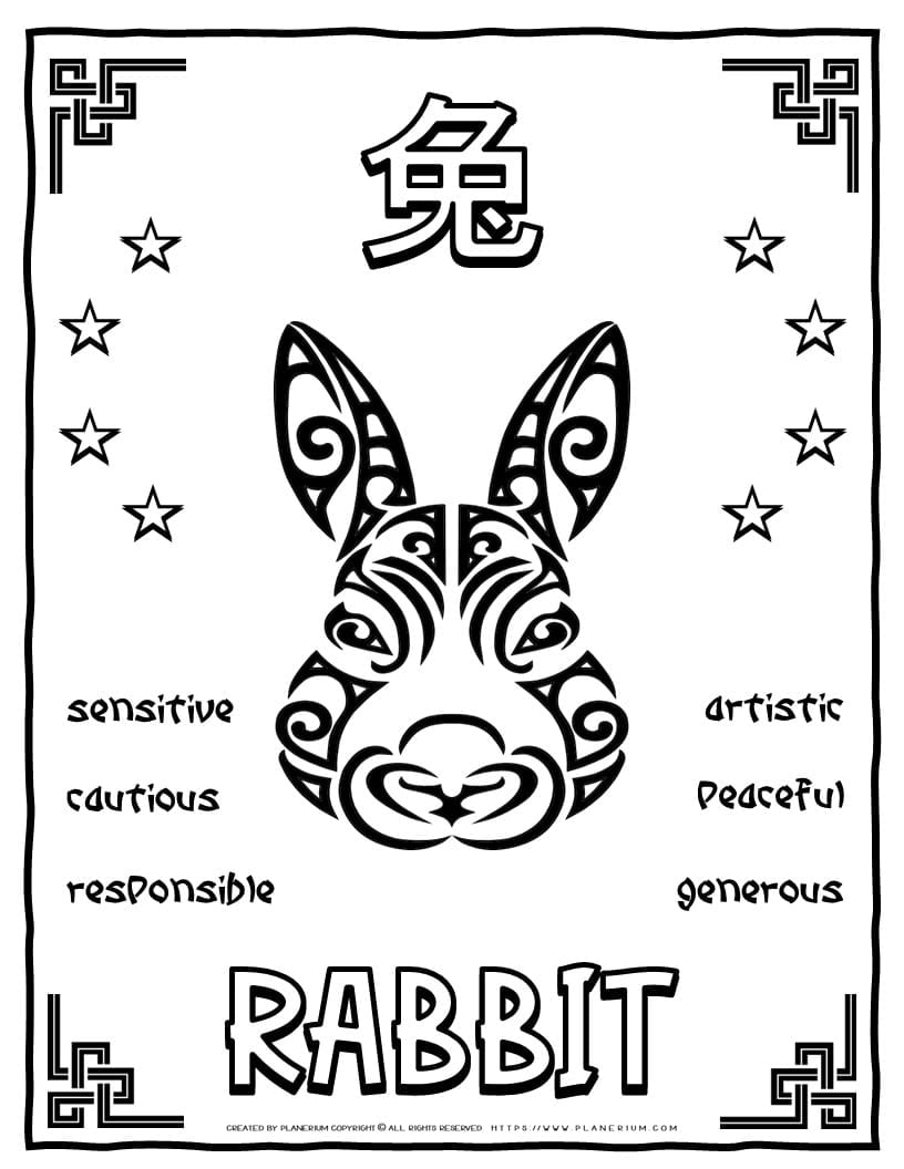 Chinese Zodiac - Rabbit | Planerium