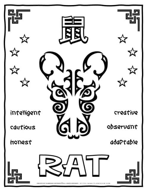 Chinese Zodiac - Rat | Planerium
