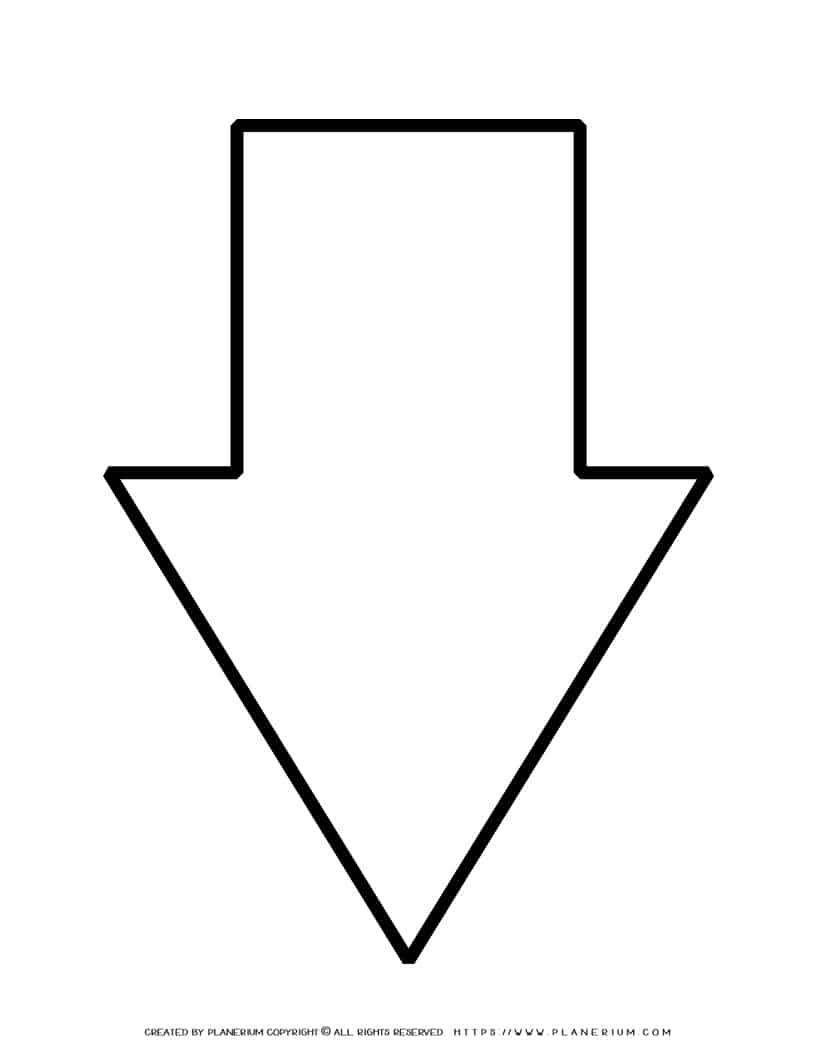 Large Arrow Template | Planerium
