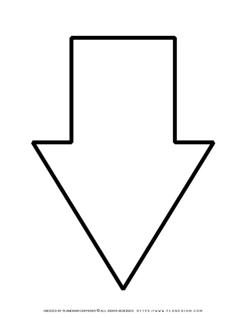 Large Arrow Template | Planerium large-arrow-template-planerium