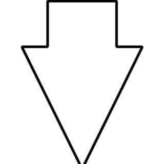 Large Arrow Template - Short Tail Arrow | Planerium