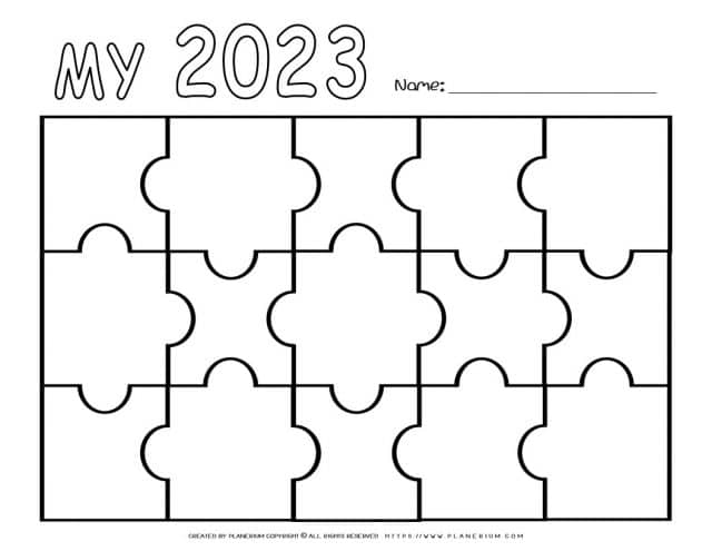 New Year Template Reflection - My 2023 | Planerium