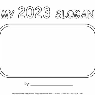 New Year Worksheet - My 2023 | Planerium