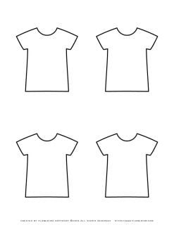 Shirt Template - Four Shirts | Planerium