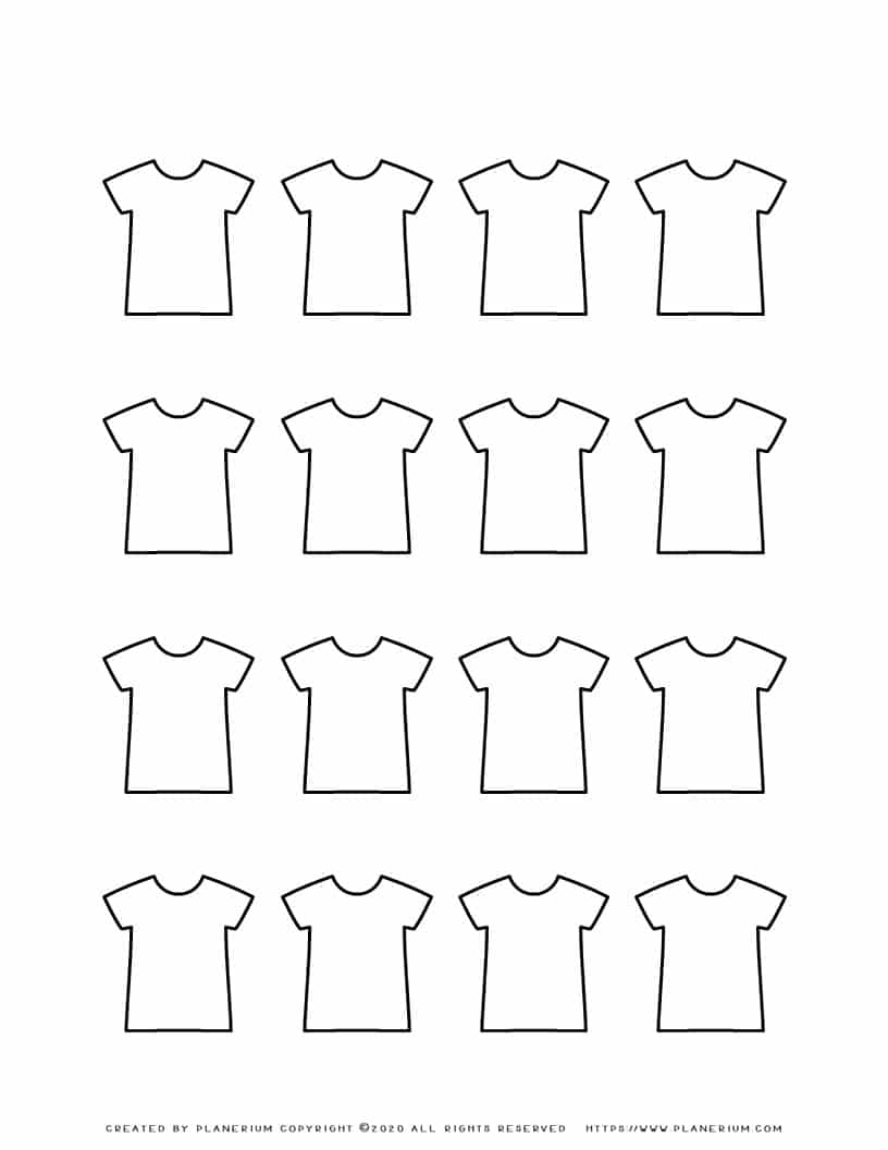 Shirt Template - Sixteen Shirts | Planerium