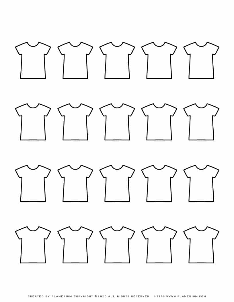 Shirt Template - Twenty Shirts | Planerium