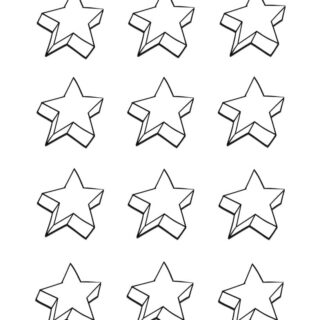 Star Template - Twelve Stars | Planerium