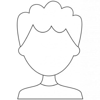 Boy Face Template - Curly Hair | Planerium