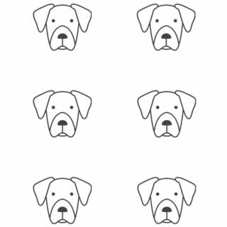 Dog Outline - Six Dog Heads | Planerium