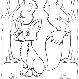 Fox Coloring Page | Planerium