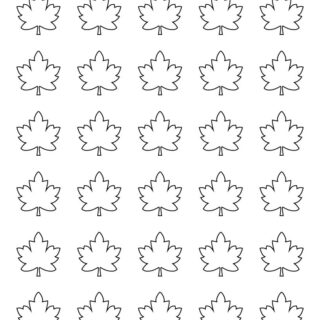 Maple Leaves Template - Thirty Leaves | Planerium