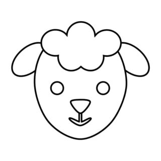 Sheep Head Coloring Page | Planerium