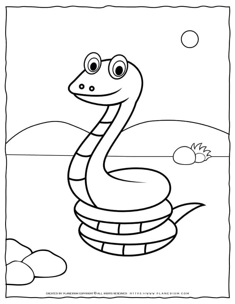 Snake Coloring Page | Planerium