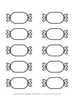 Candy Template - Ten Candies | Planerium