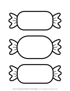 Candy Template - Three Candies | Planerium