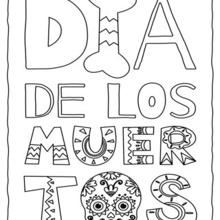 Dia De Los Muertos Coloring Page | Planerium