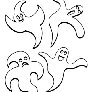 Ghosts Coloring Page | Planerium
