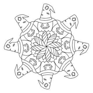 Halloween Mandala - Jack O Lantern | Planerium