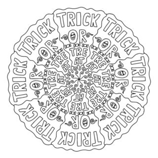 Halloween Mandala - Trick Or Treat | Planerium