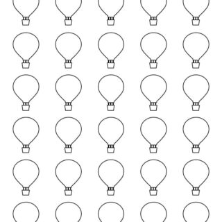 Hot Air Balloon Template - Thirty Hot Air Balloons | Planerium