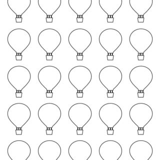 Hot Air Balloon Template - Twenty Five Hot Air Balloons | Planerium