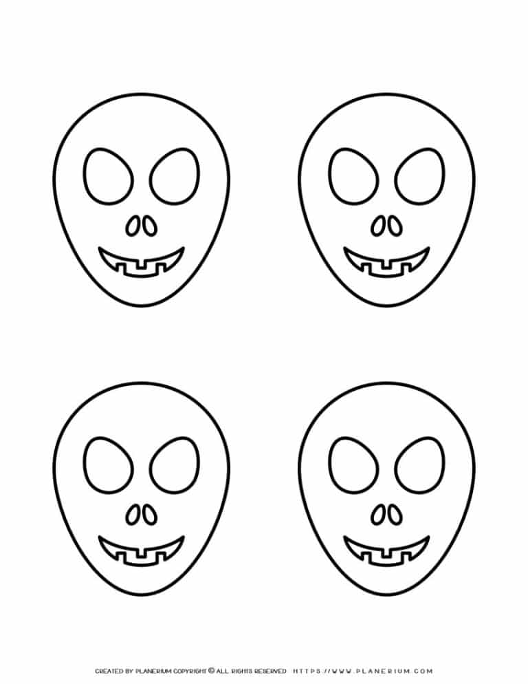 Mask Outline - Four Masks | Planerium