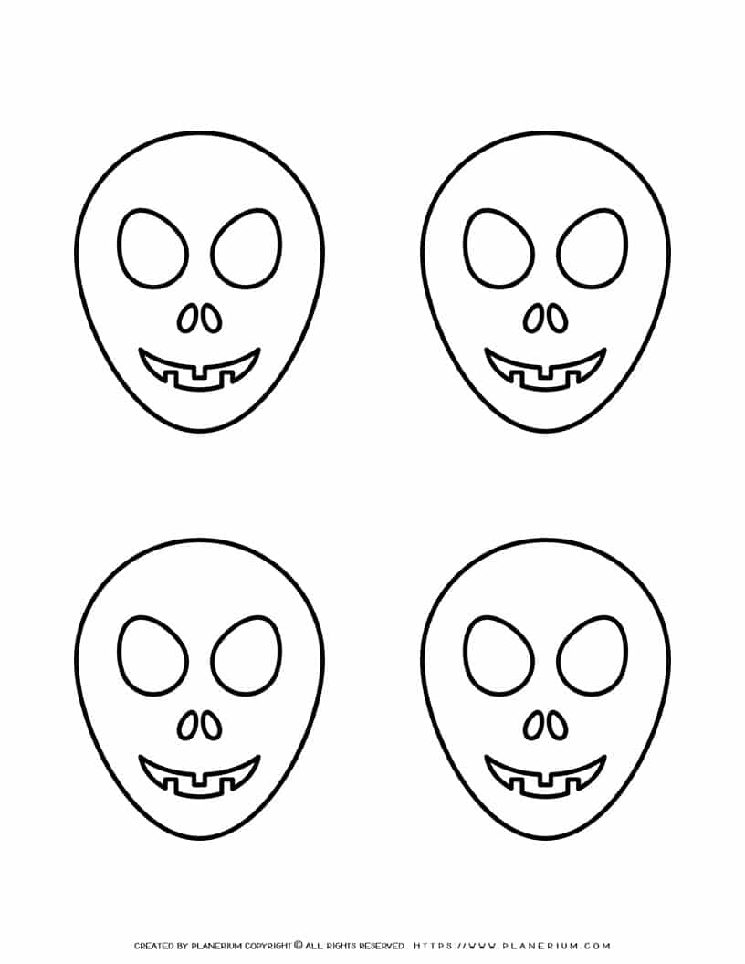 Mask Outline - Four Masks | Planerium
