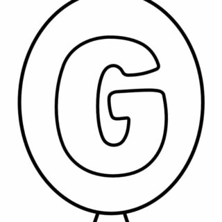 Outline Balloon - Letter G | Planerium