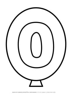 Outline Balloon - Letter O | Planerium